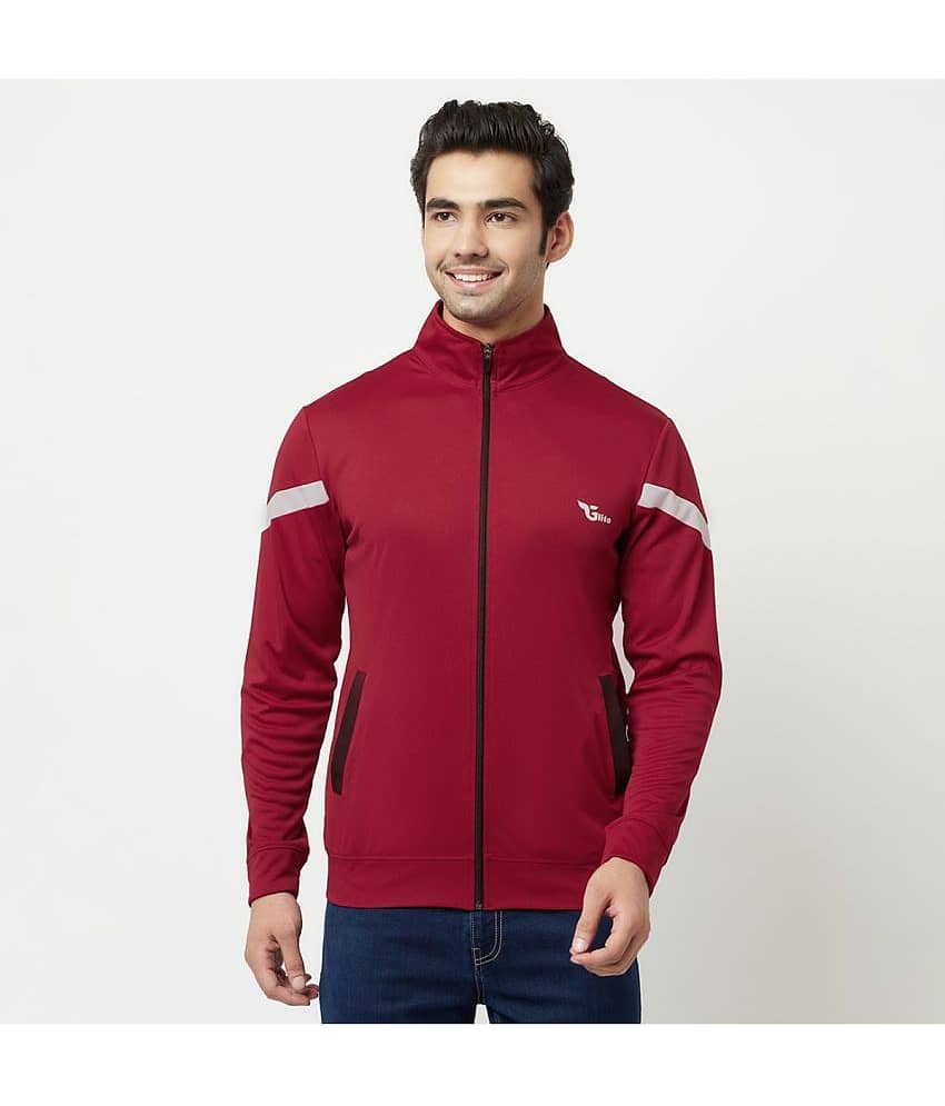 Glito - Maroon Polyester Blend Relaxed Fit Men's Casual Jacket ( Pack of 1 )