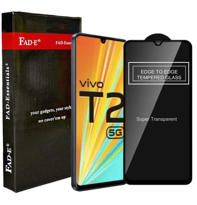 FAD-E Edge to Edge Tempered Glass for Vivo T2 5G /  Y100 5G / Y100A / iQOO Z7 5G (Transparent)