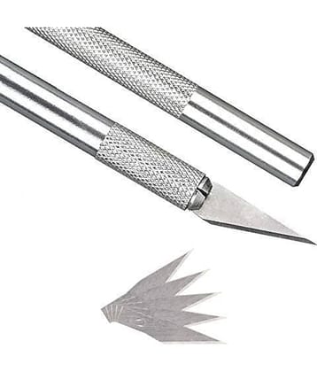 ECLET Detail Pen Knife with 5 Interchangeable Sharp Blades for Carving/Mat Cutting &Paper Cutting