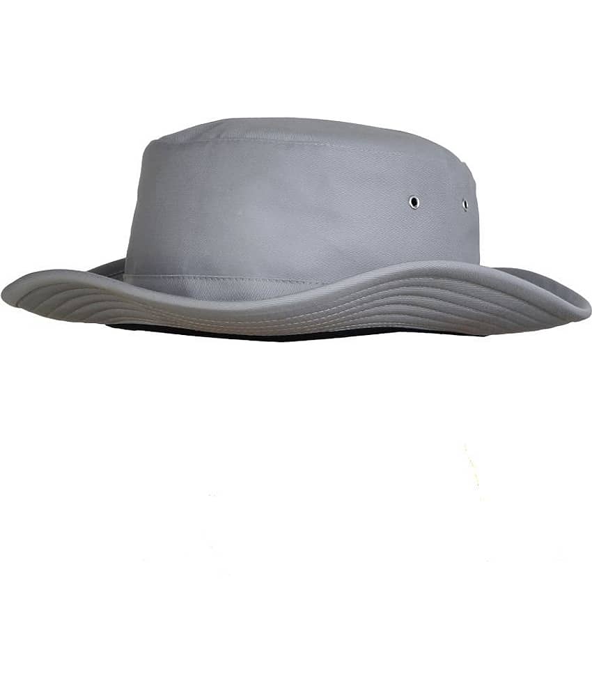 Zacharias Gray Plain Cotton Hats