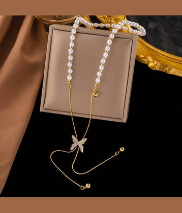 FASHION FRILL Golden Pendant ( Pack of 1 )