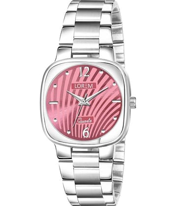 Lorem Silver Metal Analog Womens Watch