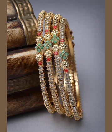 Sukkhi Multicolor Bangle Set ( Pack of 4 )