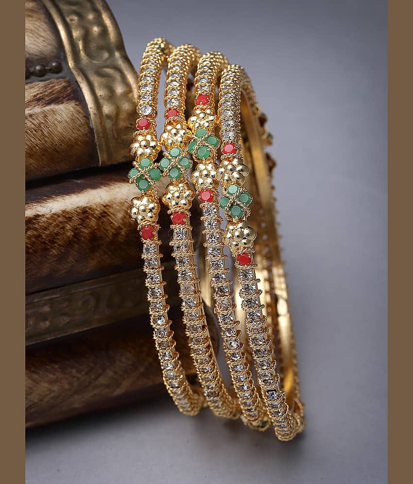 Sukkhi Multicolor Bangle Set ( Pack of 4 )