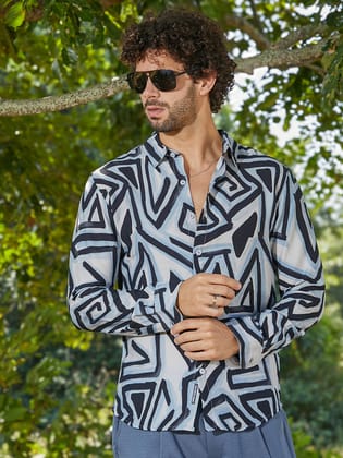 Abstract Breezy Shirt-S