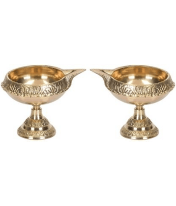 Art N Hub Brass Table Diya - Pack of 2