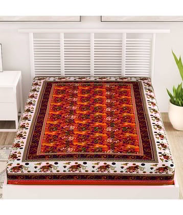 Uniqchoice 100% Cotton Single Bedsheet ( Orange )