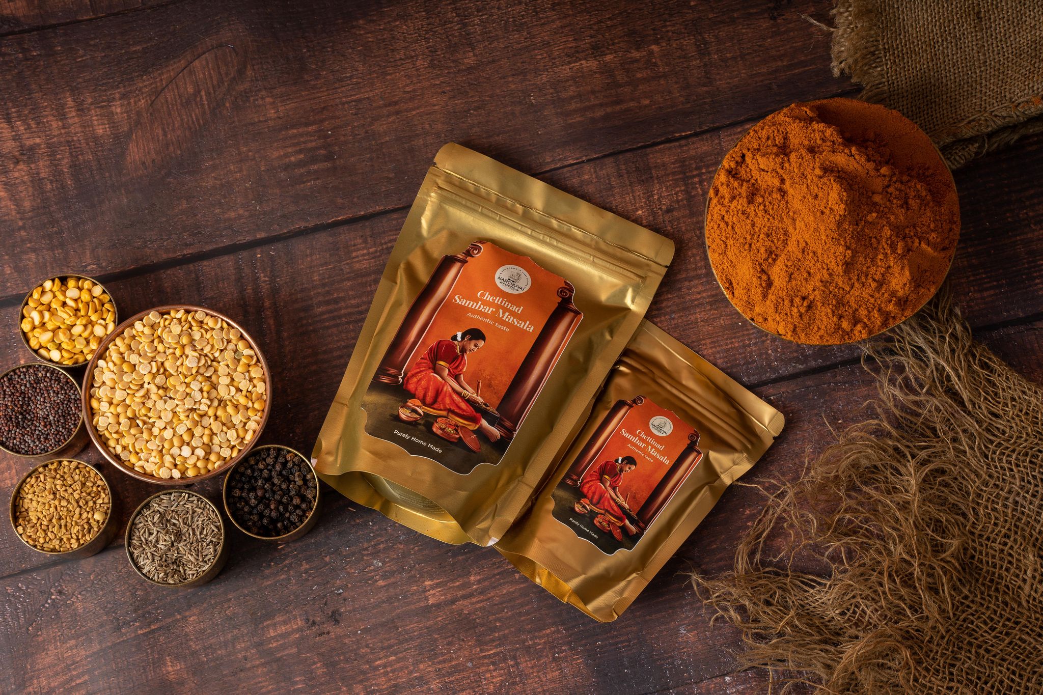 Narchuvai Foods Chettinad Sambar Masala 250 Gms