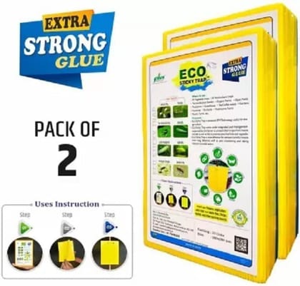 Farmroot Yellow Sticky Trap A4 Size Pack of 2 (20 Pieces)