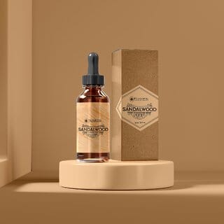 Fragrens Sandalwood Fragrance Oil 10ml Pure and Natural Essential Oil for Calm Mind, Clear Skin Deep Relaxation
