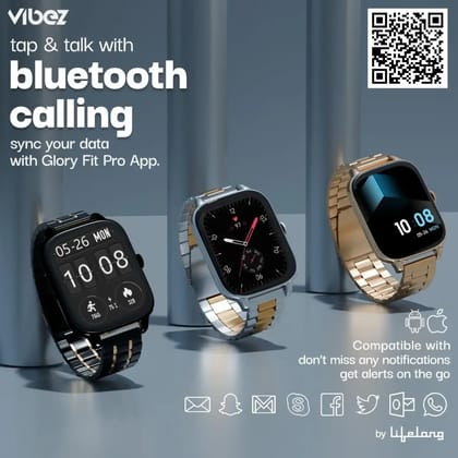 Refurbished - Vibez Majestic Luxury Smartwatch for Men & Women with 1.83" HD Display, Premium Stainless Steel Strap, 60 Sports Modes, Health & Fitness Tracking (Color As Per Stock Availability) Refurbished - Vibez Majestic Luxury Smartwatch for Men & Women with 1.83" HD Display, Premium Stainless Steel Strap, 60 Sports Modes, Health & Fitness Tracking (Color As Per Stock Availability)