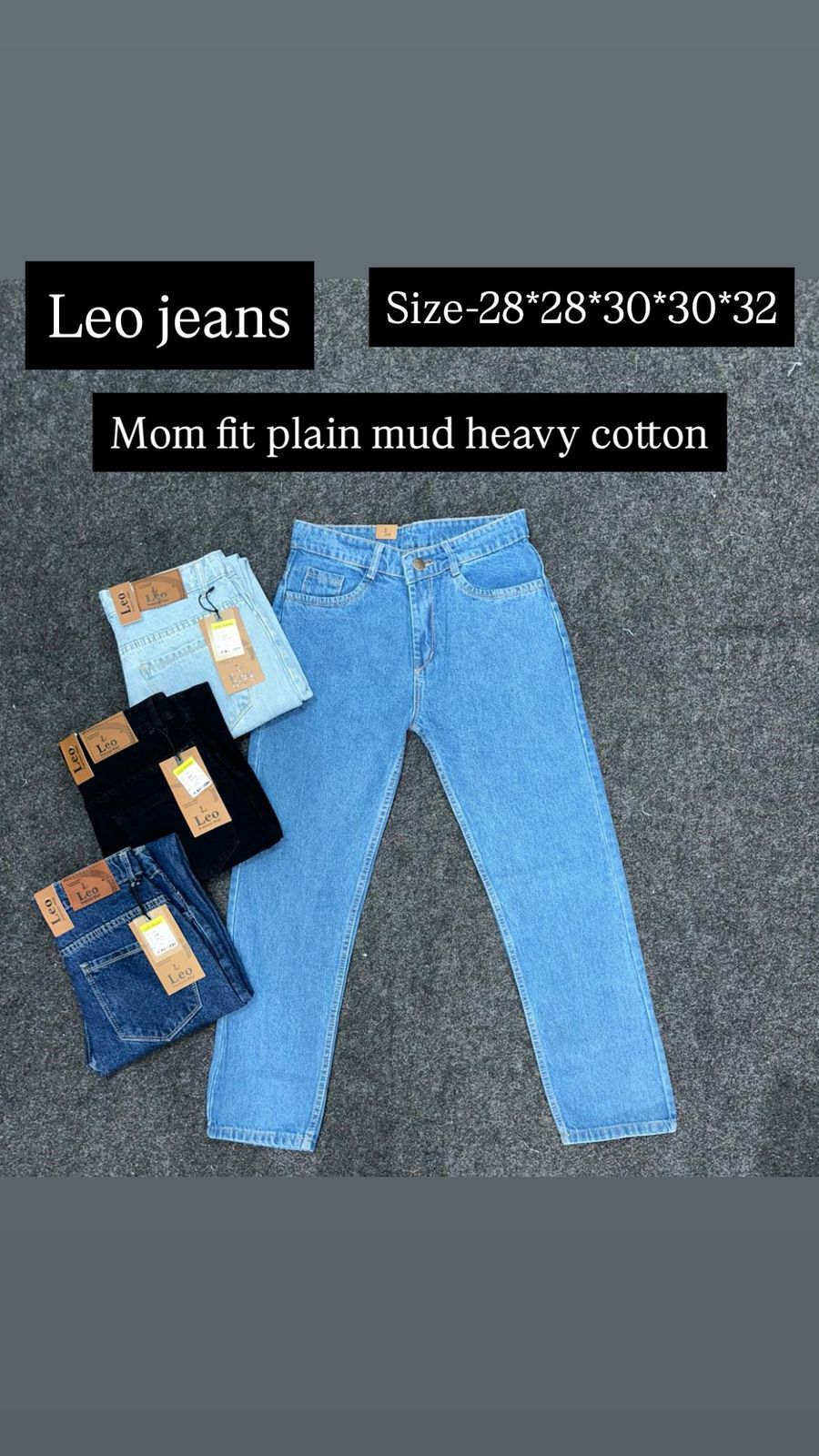 Leo Jeans  Mom Fit Plain