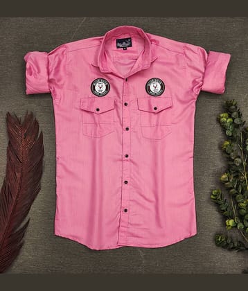 Blue dove Cotton Blend Regular Fit Solids Full Sleeves Men's Casual Shirt - Black ( Pack of 1 )