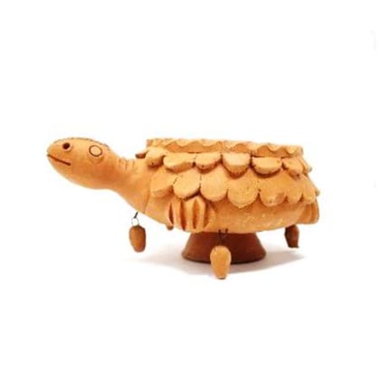 Handmade Turtle Urli For Home Decoration (8 Inches)