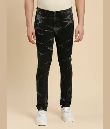 HJ HASASI Slim Fit Bleached Men's Jeans - Black ( Pack of 1 )
