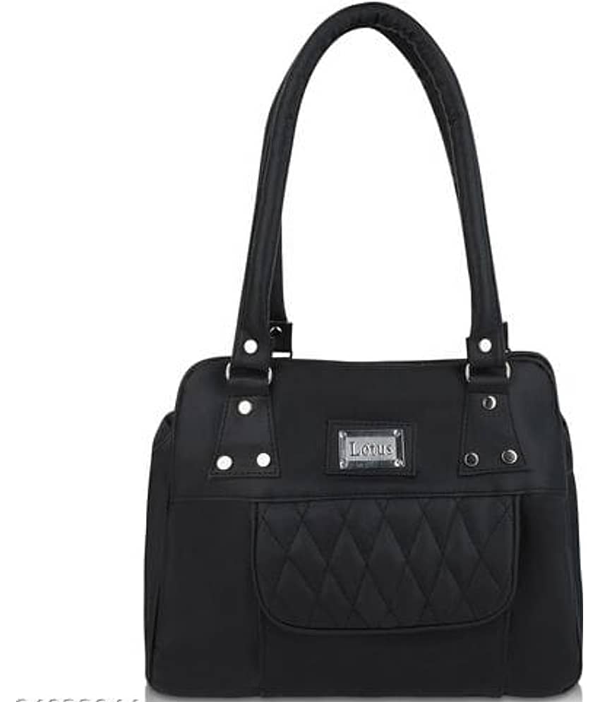 The monaina crapt Shoulder Bag PU Set of 1 ( Black )