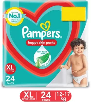 Pampers Happy Skin Diaper Pant For Baby (XL), 24 Pcs