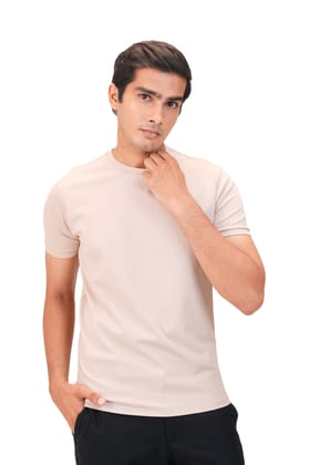 Salient Crew Neck -  60s Yarn-Pebble Beige / XS