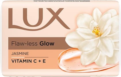 Lux Jasmine & Vitamin E Soap Bar, For Soft Glowing Skin with 7 Beauty Ingredients, 100 g (Pack of 5)