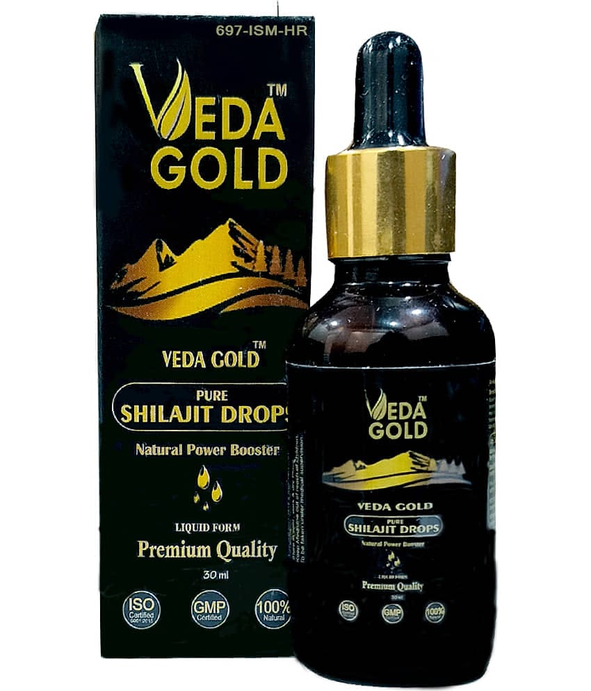 PURE HIMALAY SHILAJIT DROP, VEDA GOLD PURE HIMAYAN SHILAJIT DROP, AYURVEDIC 100% NATURAL SHILAJIT DROP 30ML
