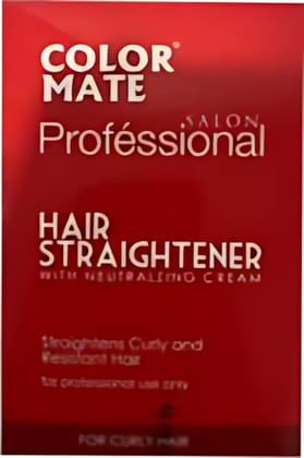 COLOR MATE HAIR COLOR STRAIGHTENER  120 ML*2
