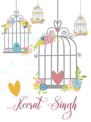 Ribbon Tags - Bird Cage-16 Ribbon Tags