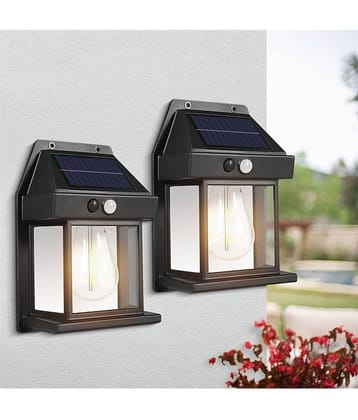 ZESTRUM 5W Solar Outdoor Wall Light ( Pack of 2 )
