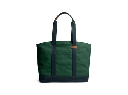 DailyObjects Field Tote Bag - Forest Green-Navy