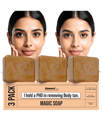 Sonavi Skin Whitening GHARSOAP Soap for All Skin Type ( Pack of 3 )
