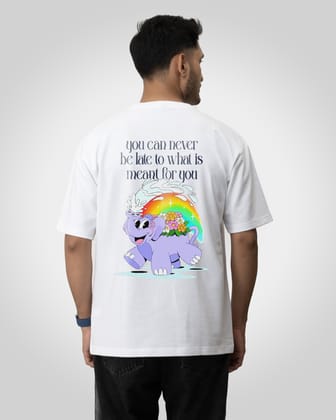 Meant for you Unisex t-shirt oversized t-shirt-White / S