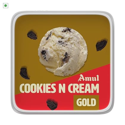 Amul Gold Cookies N Cream Ice Cream 1 LITRE