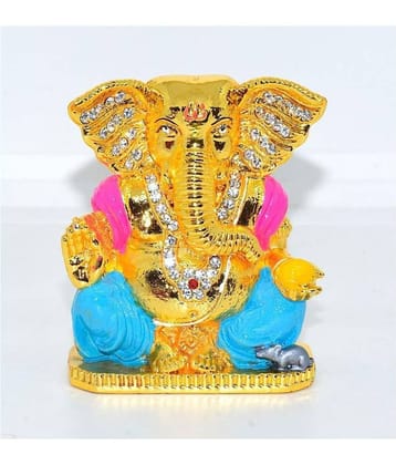 RUDRA DIVINE Lord Ganesha Brass Idol