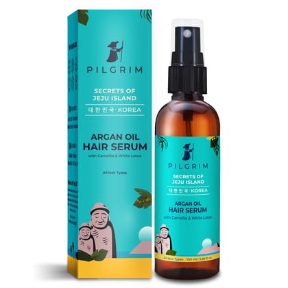 Pilgrim Argan Oil Hair Serum For Dry Frizzy Hair, Hair Smoothing, Smoothing & Control Of Frizzy/Dry Hair, Instant Shine, Smoothness & Soft Hair, Anti Frizz For Unisex, 100 Ml, Pack of 1 Pilgrim Argan Oil Hair Serum For Dry Frizzy Hair, Hair Smoothing, Sm