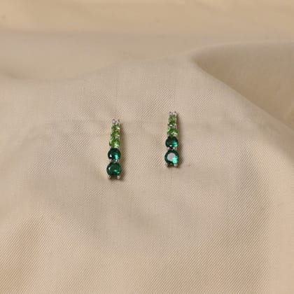 Rainbow Earrings - Green-Green