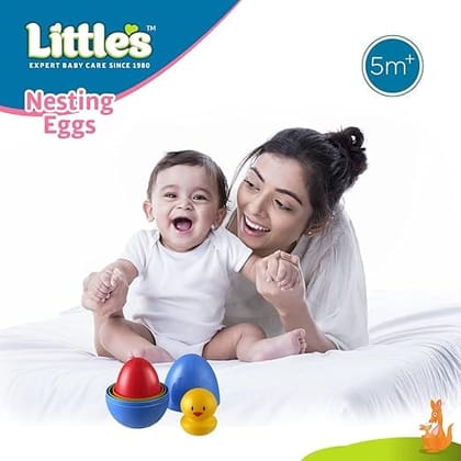 Nesting Eggs I Activity Toy for Babies I Multicolor I for Infant & Preschool Toys I Develops Motor & Reasoning Skills,4 pcs_assorted colour