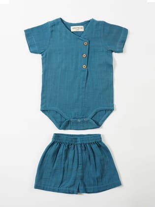 Teal Snuggle Set-0-3 months