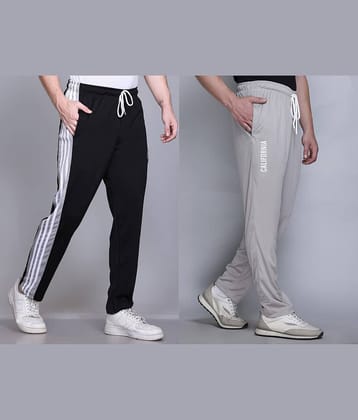HVBK Multicolor Polyester Men's Trackpants ( Pack of 2 )