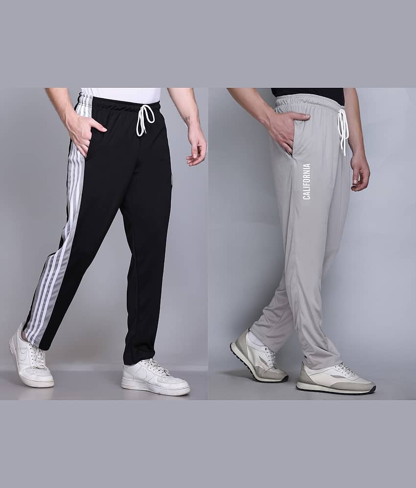 HVBK Multicolor Polyester Men's Trackpants ( Pack of 2 )