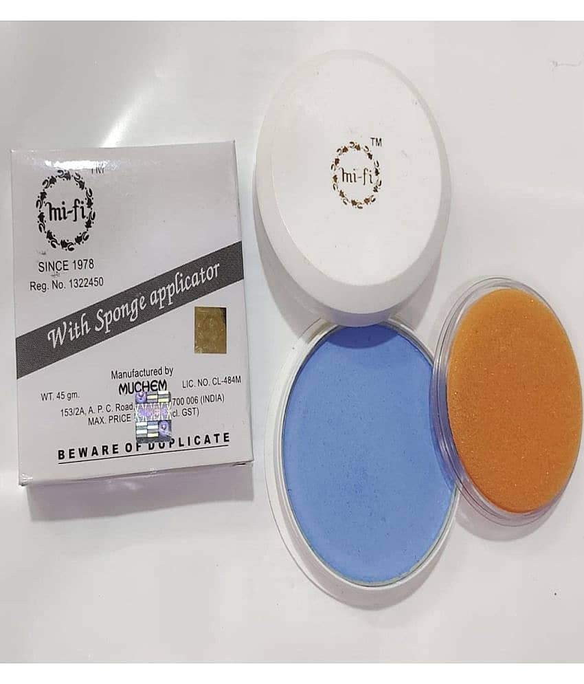 mifi PANC-CAKE - Make up Powder For Classical Dance Like Baratanatyam Kuchipudi Kathak - Blue Colour Makeup Powder