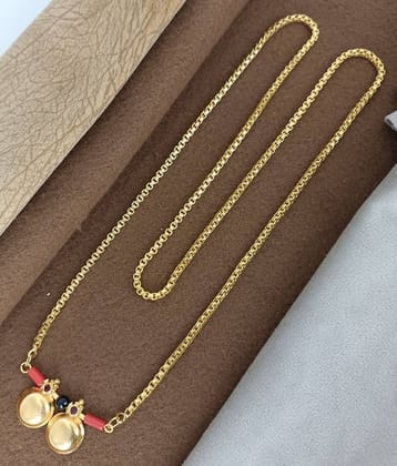 SHANKH-KRIVA Golden Mangalsutra ( Pack of 1 )