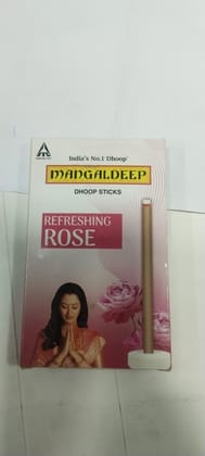 Mangaldeep Dhoop sticks Refreshing Rose Hlosep 