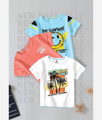 CODEZ Pack of 1 Boys Cotton Blend T-Shirt ( Multi Color )