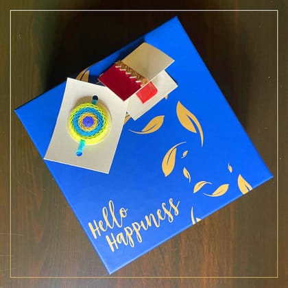 Rakhi Edit - Hello Happiness - Tea Gift Box ( Pack of 4)-Yellow