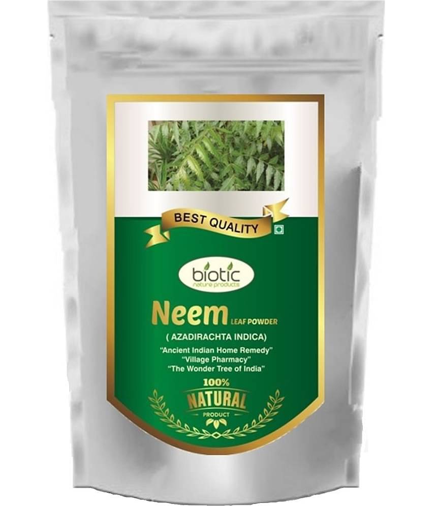Biotic Neem Leaf Powder (Azadirachta Indica) Neem Patta Powder 400 gm Pack of 4