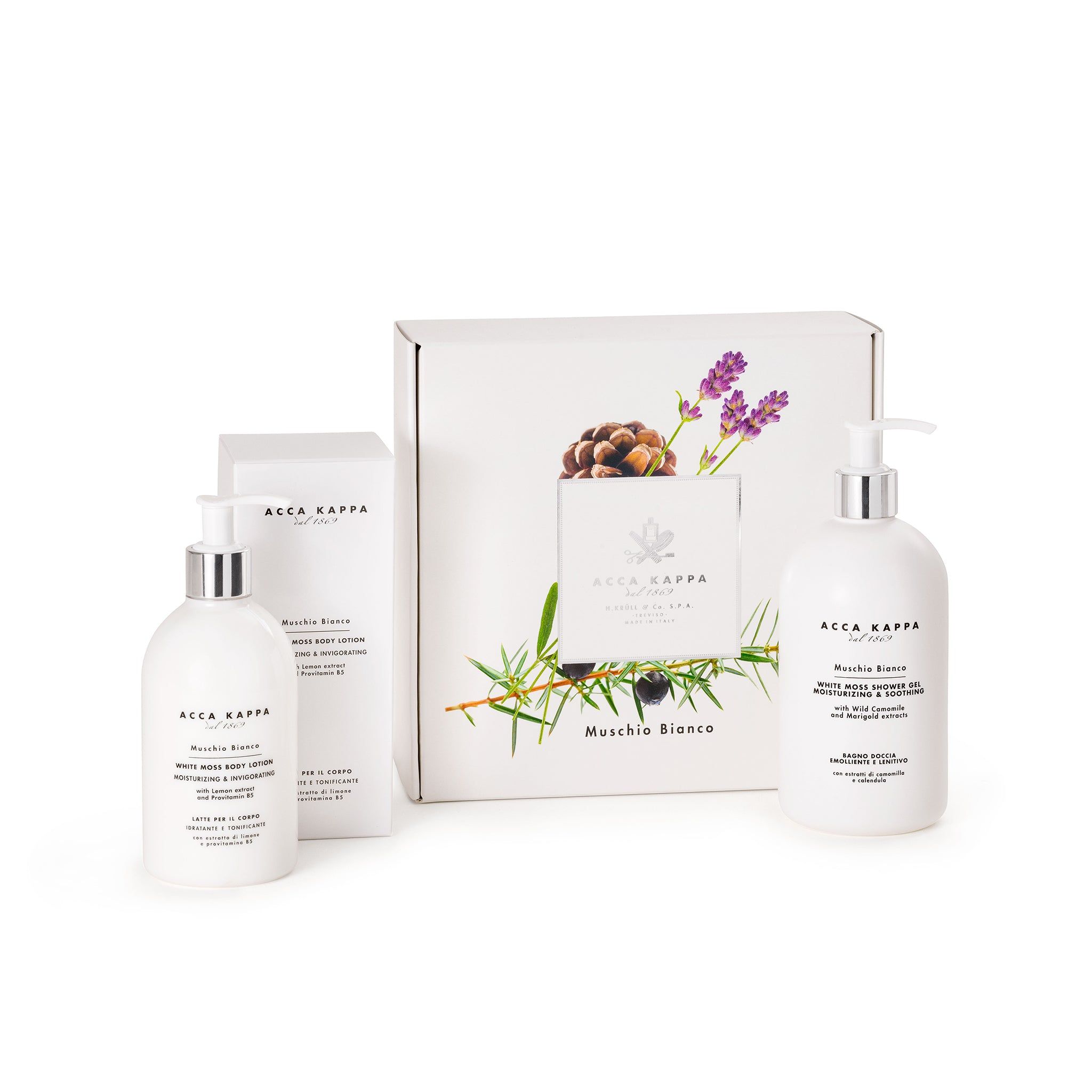 "Gift Set - White Moss #1 "-Body care / "Shower gel 500ML + Body Lotion 300ML" / Unisex