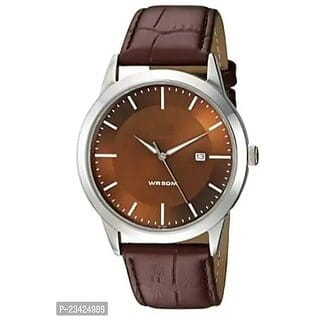 Griffin Men's Quartz Analog Watch with Brown Dial and Brown Strap  Date Function