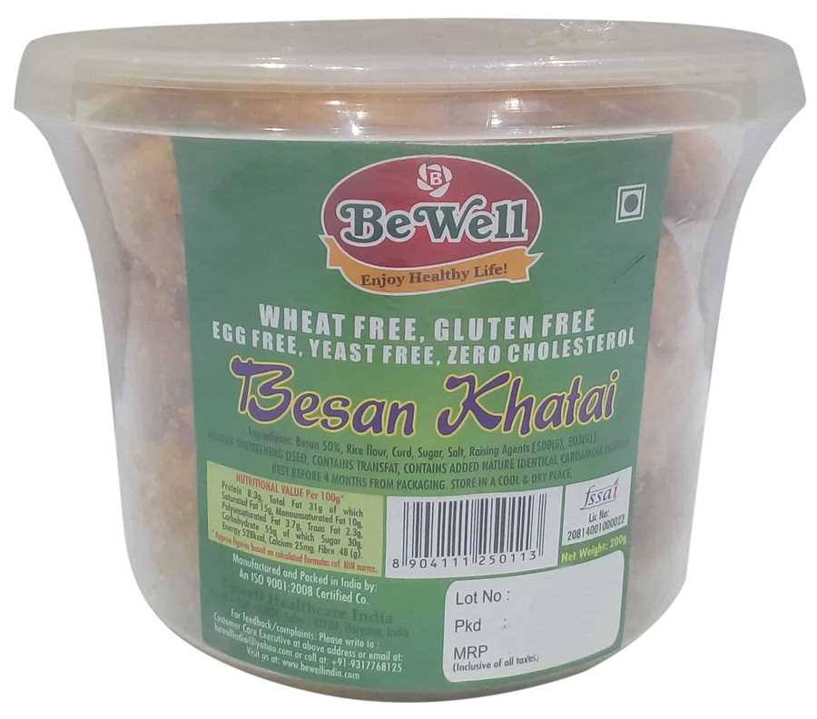 BEWELL BESAN KHATAI 200GM 18%