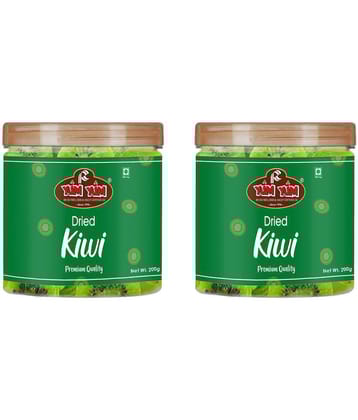 YUM YUM Premium Dried Kiwi Fruits 400g (Pack of 2 x 200g Each)