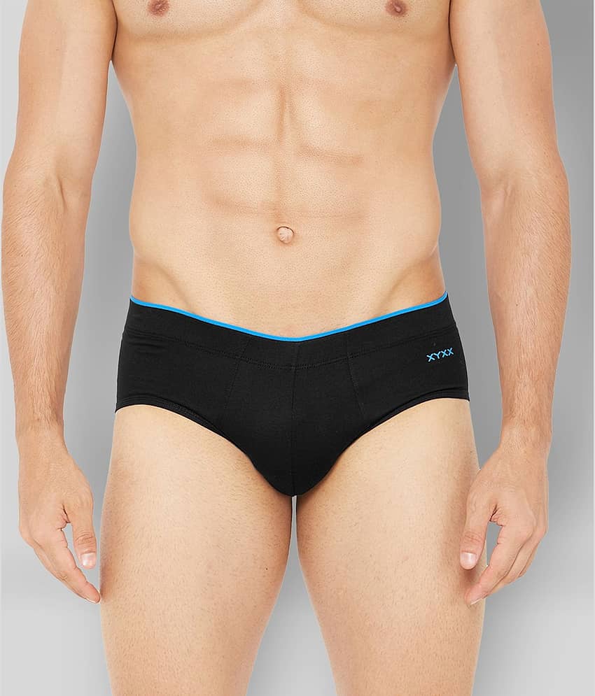 XYXX Pack of 3 Cotton Briefs For Men's ( Black )