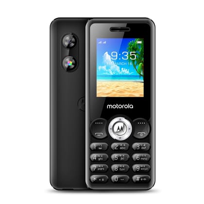 Motorola All-New A300 Dual Sim keypad Phone | 2 Years Replacement | Long Lasting Battery | Built-in UPI Payments App | Wireless FM | Auto Call Recording (Black) Motorola All-New A300 Dual Sim keypad Phone | 2 Years Replacement | Long Lasting Battery | Bu